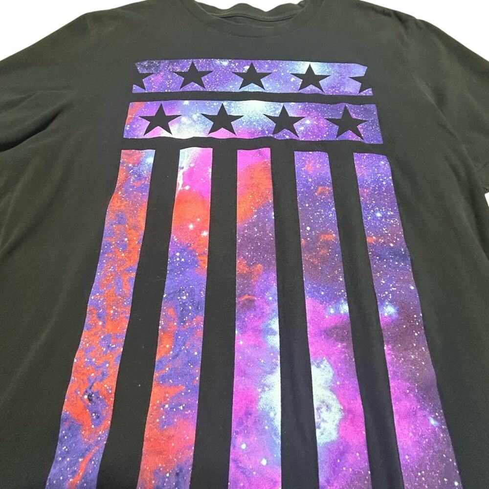 Aeropostale Black Flag galaxy t-shirt sz Medium